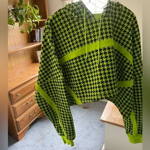 Lime Green M Ivy Park Adidas Crop Hoodie Comfy